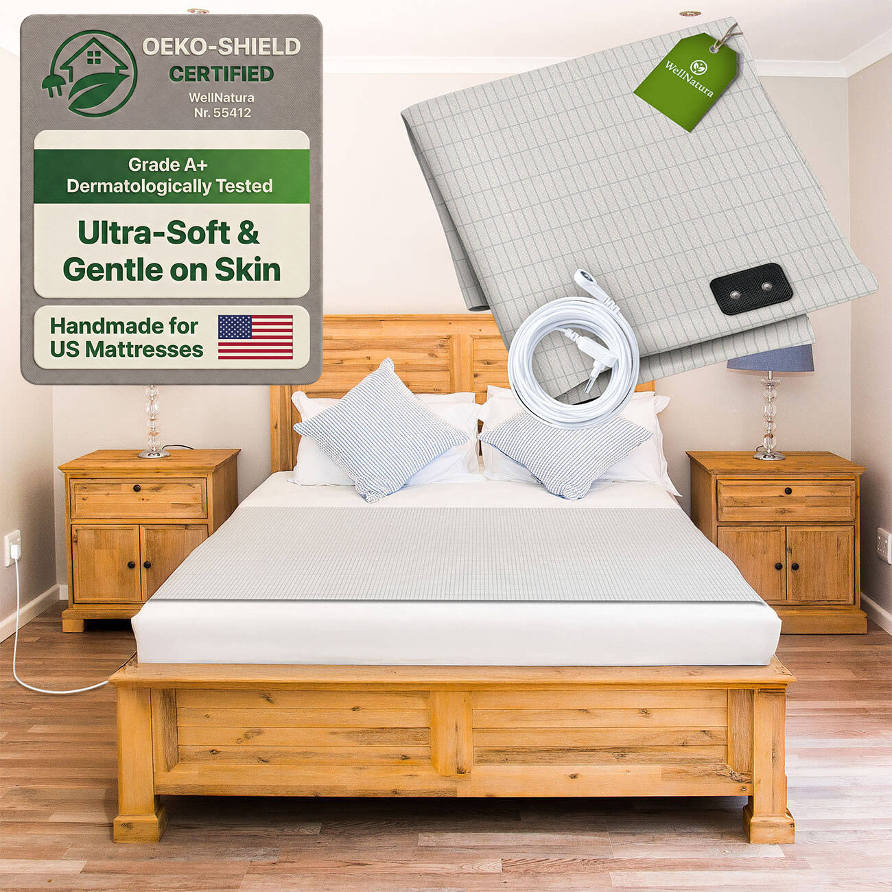 Grounding Sheet for Better Sleep & Health