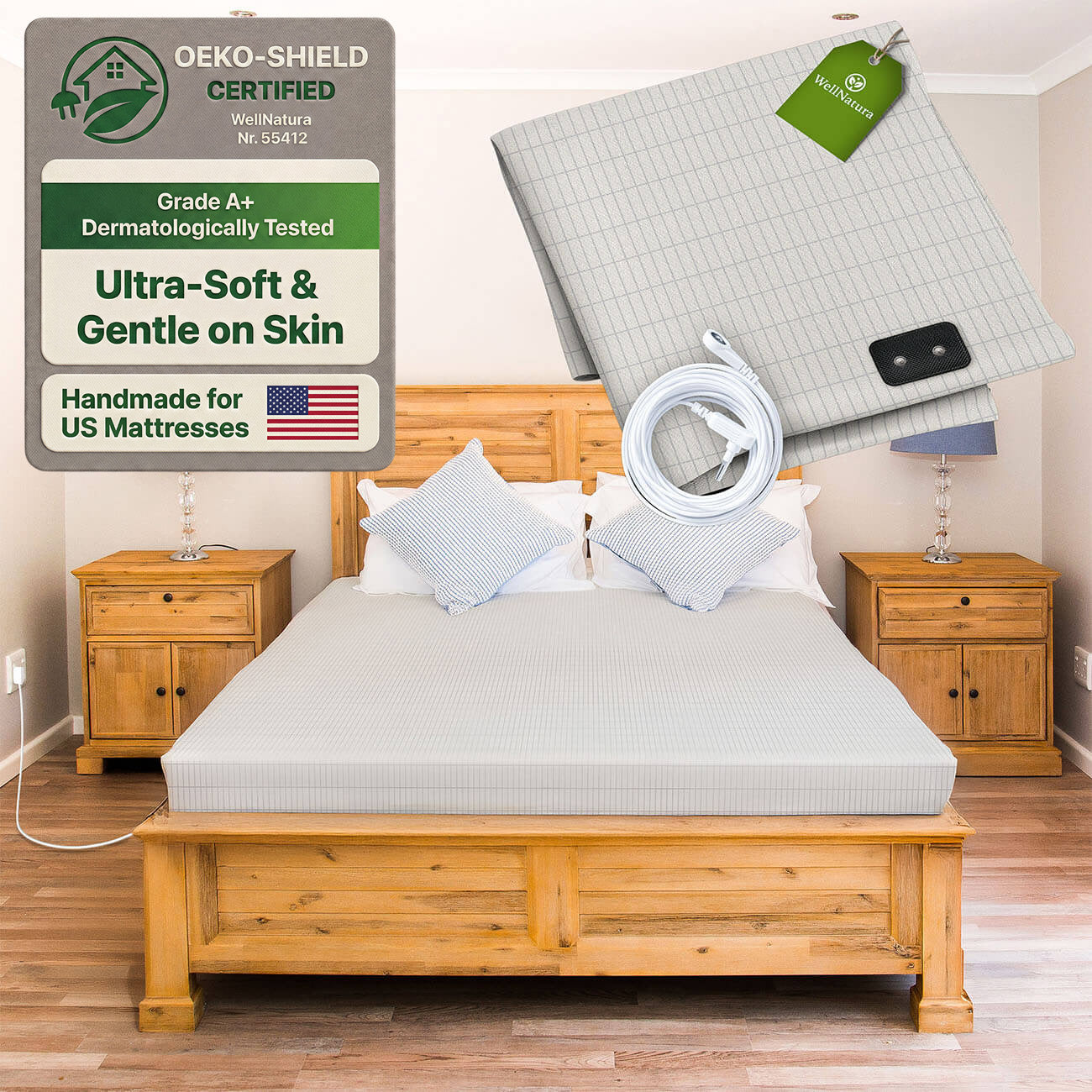 Grounding Sheet for Better Sleep & Health