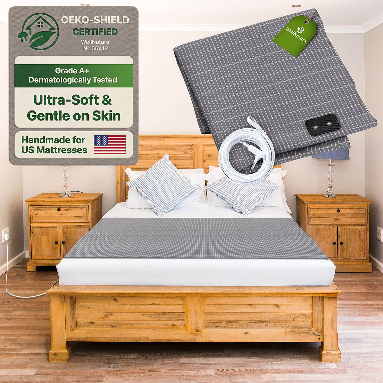 Grounding Sheet for Better Sleep & Health