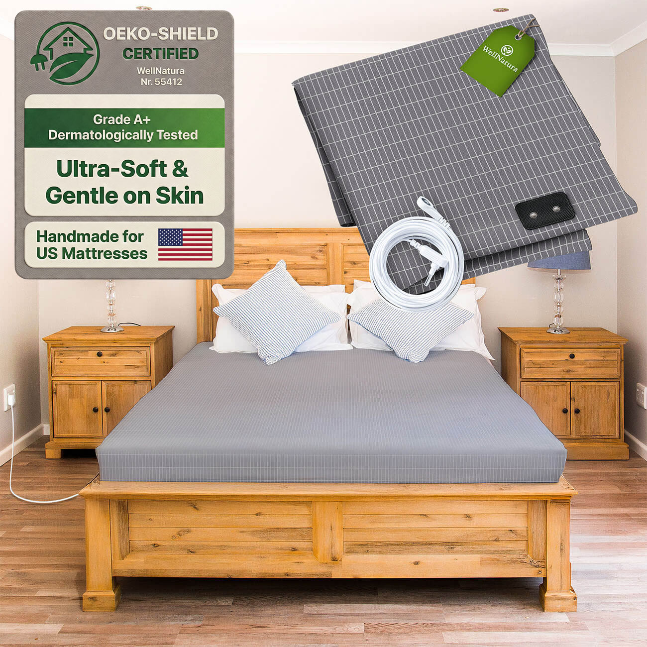 Grounding Sheet for Better Sleep & Health